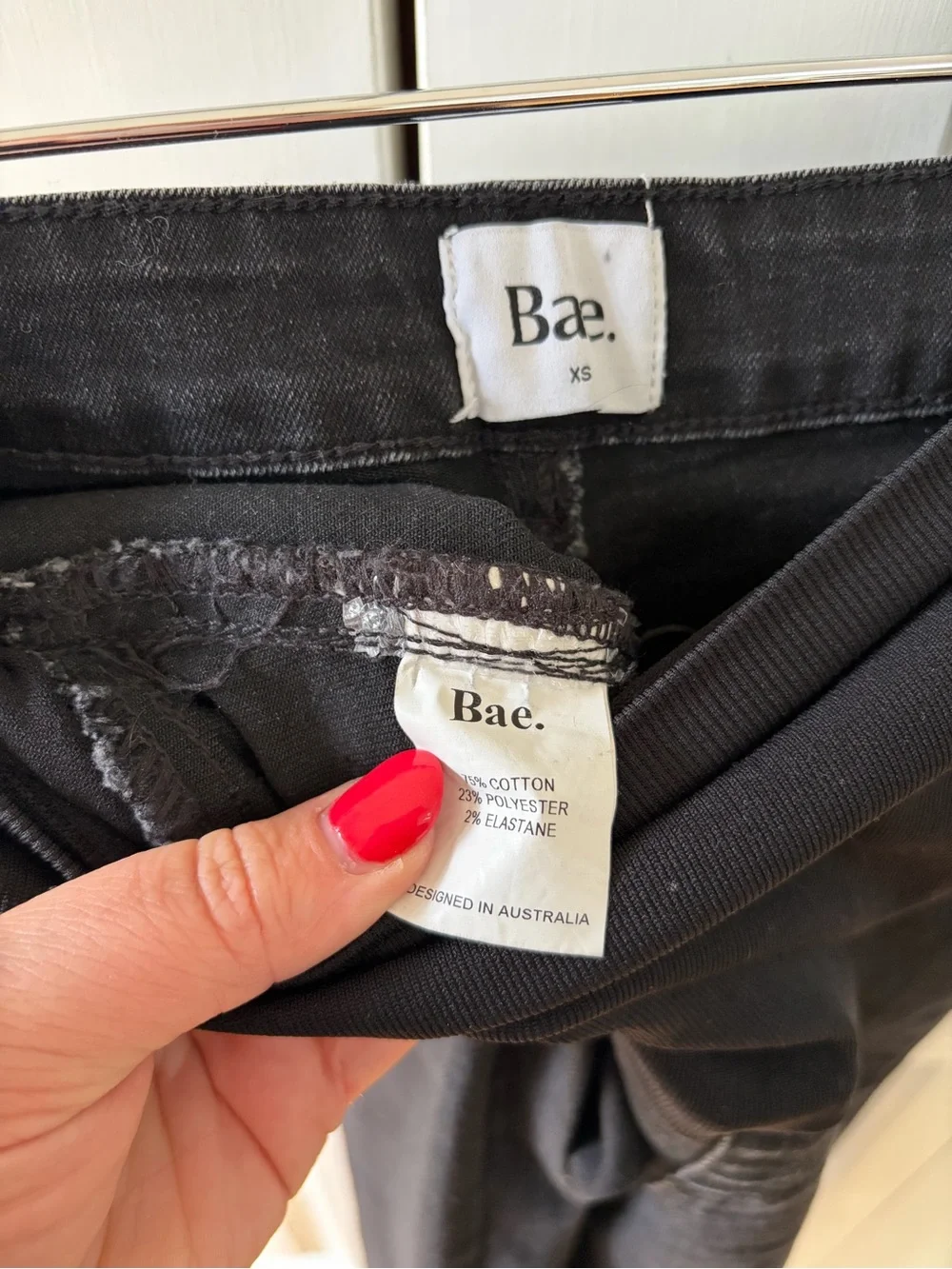 Bae the Label All Hours Maternity Wide Leg Jean - Black XS/4 - Picture 5 of 5